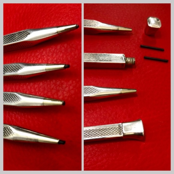 ⭐️💲SOLD💲⭐️ Vintage TIFFANY & Co Germany Sterling Silver bridge Pencils SET - Picture 7 of 13